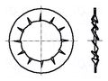 Washer; conical; M5; D=9.8mm; h=2.25mm; spring steel; DIN 6798V BOSSARD B5/BN786