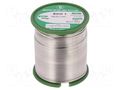 Tin; lead free; Sn99,3Cu0,7; 1mm; 250g; reel; Flux: flux free; 220°C BROQUETAS ECO1-10/025/SW