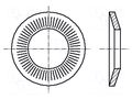 Washer; conical; M12; D=27mm; h=3.1mm; spring steel; Plating: zinc BOSSARD B12/BN13292