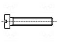 Screw; M1.2x5; 0.25; Head: cheese head; slotted; steel; DIN 84A BOSSARD B1.2X5/BN402