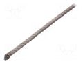 Rope; acid resistant steel A4; Ørope: 5mm; L: 10m; 443kg KRAFTBERG L7X19-F5-A4/10M