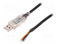 Module: cable integrated; RS232,USB; lead; 1.8m; 5VDC; USB A FTDI USB-RS232-18-50