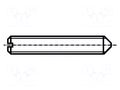 Screw; M2.5x4; 0.45; Head: without head; slotted; 0.4mm; DIN 553 BOSSARD B2.5X4/BN665