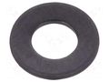 Washer; round; M3; D=7mm; h=0.5mm; steel; Plating: black finish BOSSARD B3/BN14683