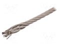 Rope; acid resistant steel A4; Ørope: 8mm; L: 50m; 1134kg KRAFTBERG L7X19-F8-A4/50M