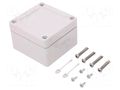 Enclosure: multipurpose; X: 82mm; Y: 84mm; Z: 55mm; TG PC; grey; IK08 SPELSBERG TG-PC-88-6-O
