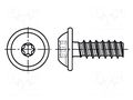 Screw; for plastic; 2x10; Head: button; Torx® PLUS; 6IP; steel; zinc BOSSARD B2X10/BN20040