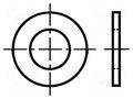Washer; round; M8; D=16mm; h=1.6mm; laminated paper; BN 1077 BOSSARD B8/BN1077