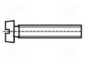 Screw; M4x10; 0.7; Head: cheese head; slotted; 1.2mm; steel; zinc BOSSARD B4X10/BN330