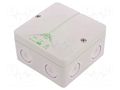 Enclosure: junction box; X: 93mm; Y: 93mm; Z: 55mm; polystyrene; IP65 SPELSBERG ABOX040-4.0