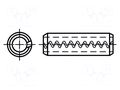 Springy stud; A2 stainless steel; BN 686; Ø: 5mm; L: 14mm BOSSARD B5X14/BN686