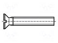 Screw; M2x14; 0.4; Head: countersunk; slotted; 0.5mm; steel; zinc BOSSARD B2X14/BN357