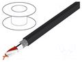 Wire: microphone cable; HELUSOUND®; black; Cu; -30÷70°C; 6.7mm HELUKABEL SOUND-400080