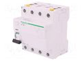RCD breaker; Inom: 40A; Ires: 30mA; Poles: 4; 400VAC; IP20; 1÷25mm2 SCHNEIDER ELECTRIC A9Z11440