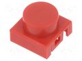 Button; red; Ø8mm C&K BTNK0240