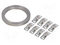 Worm gear clamp; W: 8mm; chrome steel AISI 430; EB; W2; Package: 3m MPC INDUSTRIES MPC-EB208BL