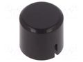 Button; black; polyamide; PVA C&K PVBK