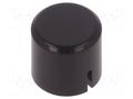 Button; black; polyamide; PVA C&K PVBK