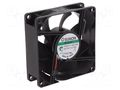 Fan: DC; axial; 12VDC; 80x80x25mm; 101.4m3/h; 44.7dBA; Vapo; 4800rpm SUNON PF80251V1-A99-A