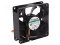 Fan: DC; axial; 12VDC; 80x80x25mm; 69.29m3/h; 33dBA; Vapo; 3200rpm SUNON MF80251V1-G99-A