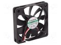 Fan: DC; axial; 12VDC; 60x60x10mm; 20.62m3/h; 20.5dBA; Vapo; 3200rpm SUNON MF60101V3-F99-A