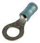 CRIMP TERMINAL, RING, 6MM, BLUE 320563