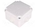 Enclosure: junction box; X: 88mm; Y: 88mm; Z: 60mm; wall mount; IP55 ELEKTRO-PLAST NASIELSK EPN-0223-00