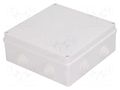 Enclosure: junction box; X: 196mm; Y: 196mm; Z: 78mm; wall mount ELEKTRO-PLAST NASIELSK EPN-0231-00