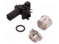 Connector: M12; socket; PIN: 4; female; 250V; angled 90°; IP67; THT TE Connectivity T4145015041-001