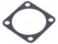 Socket gasket; flange (4 holes); size 22; 97,MS/DS AMPHENOL 10-040450-022