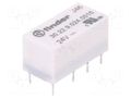 Relay: electromagnetic; DPDT; Ucoil: 24VDC; 3A; 2A/125VAC; 2A/30VDC FINDER 30.22.9.024.0010