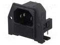 Connector: AC supply; socket; male; 10A; 250VAC; C14 (E); IEC 60320 BULGIN PF0030/PC