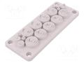 Multigate grommet; light grey; Holes no: 17; -40÷90°C; UL94V-0 TRELLEBORG RMC17/GR