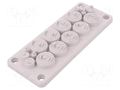 Multigate grommet; light grey; Holes no: 17; -40÷90°C; UL94V-0 TRELLEBORG RMC17/GR