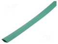 Heat shrink sleeve; glueless; 2: 1; 12.7mm; L: 1m; green; -55÷125°C CYG/KTG CB-HFT12.7/1M-GN