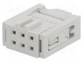 Connector: IDC; plug; female; PIN: 6; Quickie; IDC; for ribbon cable AMPHENOL COMMUNICATIONS SOLUTIONS 71600-006LF