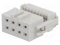 Connector: IDC; plug; female; PIN: 8; Quickie; IDC; for ribbon cable AMPHENOL COMMUNICATIONS SOLUTIONS 71600-008LF