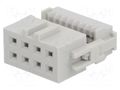 Connector: IDC; plug; female; PIN: 8; Quickie; IDC; for ribbon cable AMPHENOL COMMUNICATIONS SOLUTIONS 71600-108LF