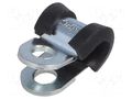 Fixing clamp; ØBundle : 5mm; W: 12mm; steel; Cover material: EPDM MPC INDUSTRIES MPC-LKD10512