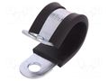 Fixing clamp; ØBundle : 20mm; W: 20mm; steel; Cover material: EPDM MPC INDUSTRIES MPC-LKD12020