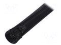 Braid; polyester; black; L: 1m; Features: multi use; ØBundle : 20mm LOGILINK PC-KAB0046