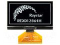 Display: OLED; graphical; 2.42"; 128x64; Dim: 60.5x37x2.15mm; white RAYSTAR OPTRONICS REX012864HWPP3N0
