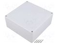 Enclosure: multipurpose; X: 150mm; Y: 150mm; Z: 60mm; ZP; light grey KRADEX ZP15015060JH-PC