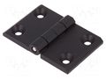Hinge; Width: 76mm; zinc and aluminium alloy; black; H: 50mm ELESA+GANTER GN237-ZD-76-50A-SW