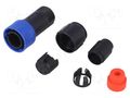 Connector: circular; plug; male; PIN: 6; w/o contacts; UL94V-0 BULGIN PXP4010/06P/4550