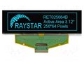 Display: OLED; graphical; 3.12"; 256x64; Dim: 88x27.8x2.05mm; blue RAYSTAR OPTRONICS RET025664BSPP3N0