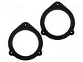 Spacer ring; MDF; 165mm; Audi; impregnated; 2pcs. BASSER D.MDF.AUDI01