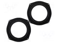 Spacer ring; MDF; 165mm; BMW; impregnated; 2pcs. BASSER D.MDF.BMW03
