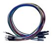 JUMPER WIRES, MULTI-COLORED, 30CM, 24AWG TW-MF-30C