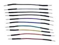 JUMPER WIRES, MULTI-COLORED, 30CM, 24AWG TW-MM-30C